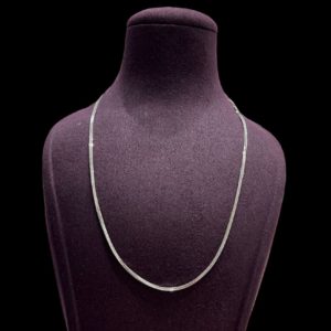 The White Gold Cable Chain