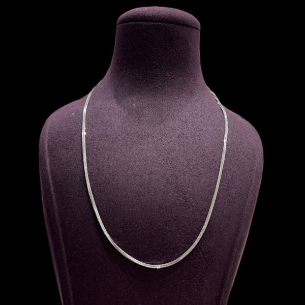 The White Gold Cable Chain