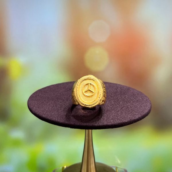 Mercedes Gold Ring For Men