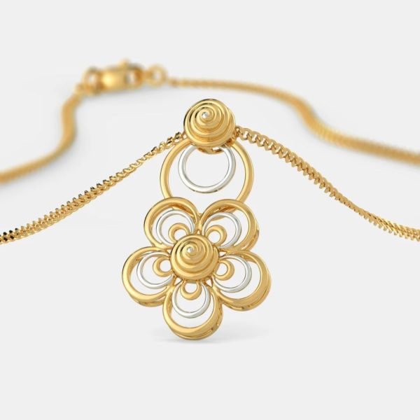 22Kt Yellow Gold Snowflake Pendant