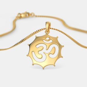 22Kt Yellow Gold Om Pendant 22Kt Yellow Gold Om Pendant