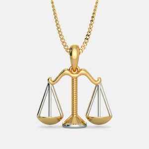 The Scales Gold Pendant