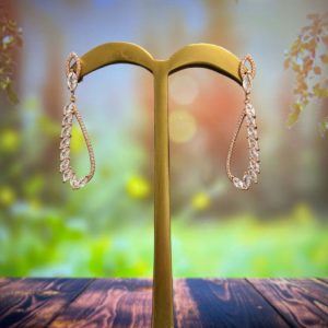Rose Gold Sterling Silver Earrings For Women And Girls