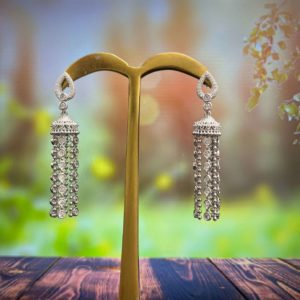 Sterling 925 Silver Jhallar Earrings