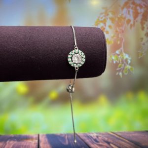 Single Stone Sterling silver Bracelet