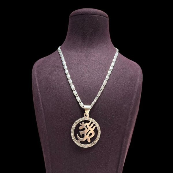 Om Engraved Pendant For Men