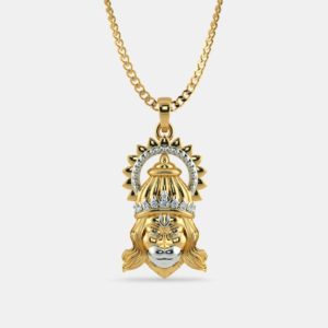 Gold Hanuman Pendant