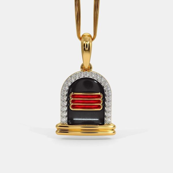 The Shivam Gold Pendant For Him