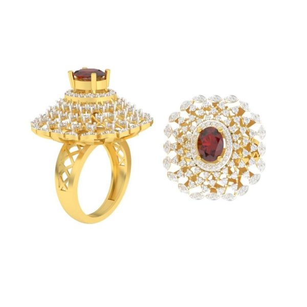 Bloom Scallop Yellow Gold Ring