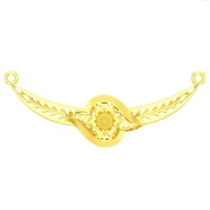 Chayla Leafy Gold Mangalsutra Pendant