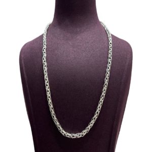 925 Sterling Silver Popcorn Coreana Chain for Men
