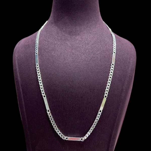 Casual Wear Men Silver Chain