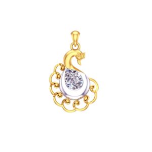 22Kt Yellow Gold Peacock Design Gold Pendant 22Kt Yellow Gold Peacock Design Gold Pendant