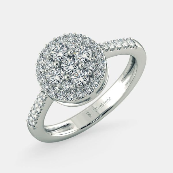 Mesh Cluster Diamond Ring