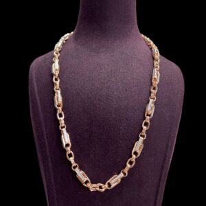 Italian Rose Gold Men's Chain