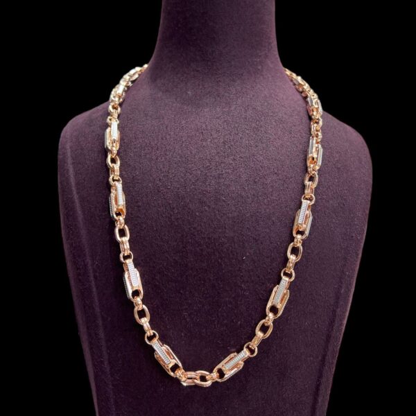 Italian Rose Gold Men's Chain