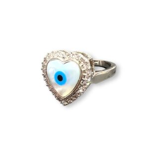 Silver Evil Eye Ring