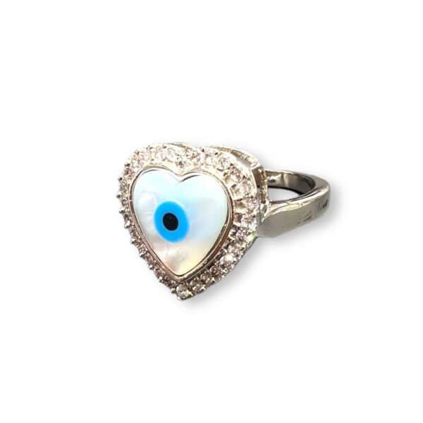 Silver Evil Eye Ring