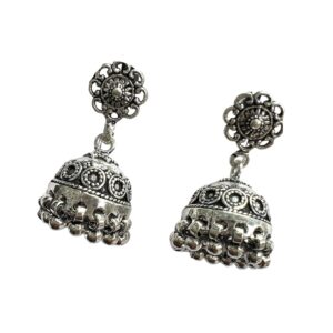 Plain 925 Silver Oxo Jhumka