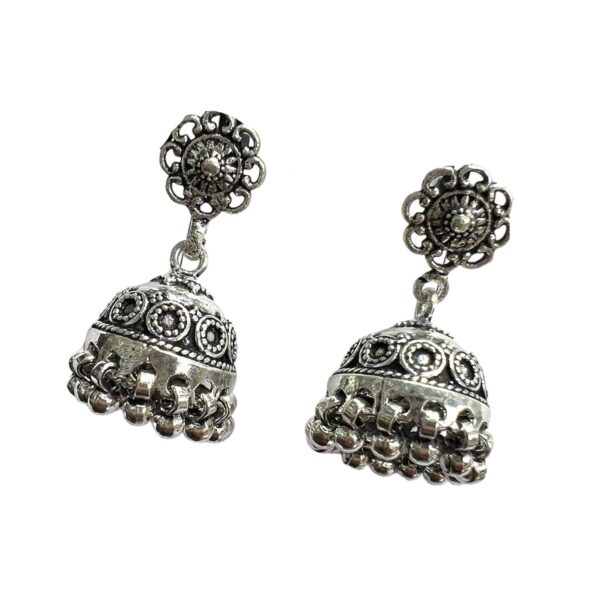 Plain 925 Silver Oxo Jhumka