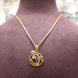 Om Trishul Divine Pendant