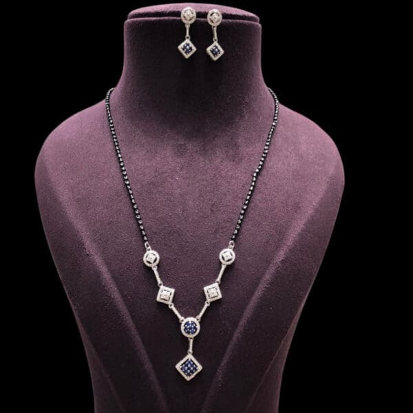Aarika 925 Sterling Silver Mangalsutra With Tops