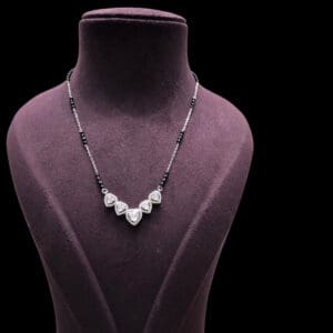 Diamond Look Heartshape Mangalsutra