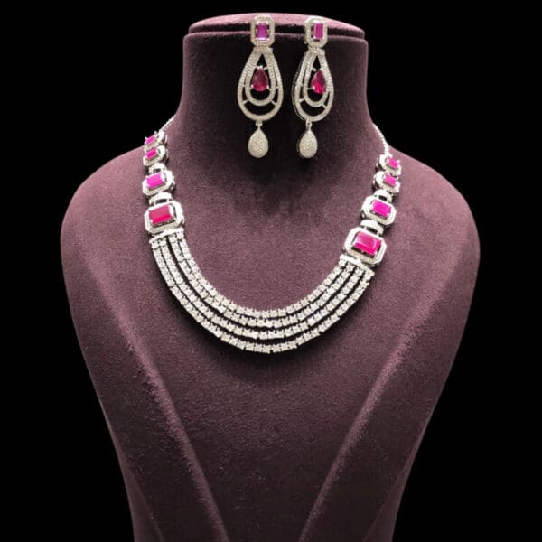 Infinity Love Diamond-Look Necklace Set