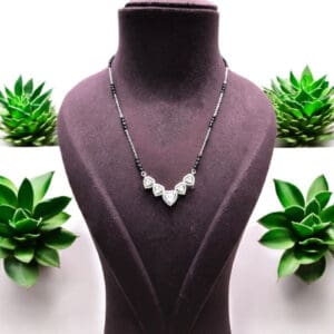 Diamond Look Heartshape Mangalsutra
