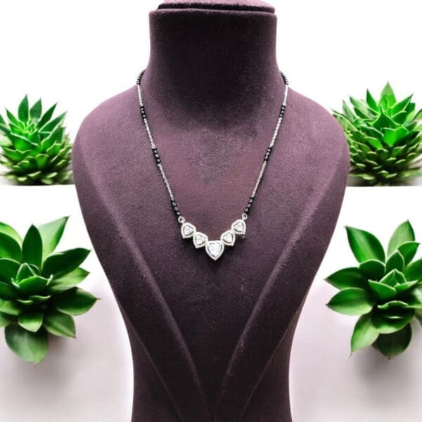 Diamond Look Heartshape Mangalsutra