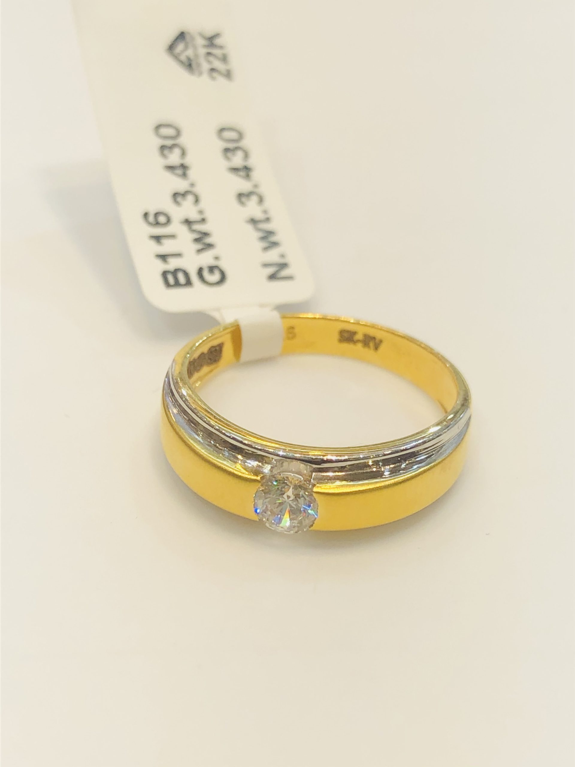 22K 916 Gold Roman Numeral Ring - Etsy Sweden