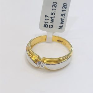 The Twin Yellow Gold Ring