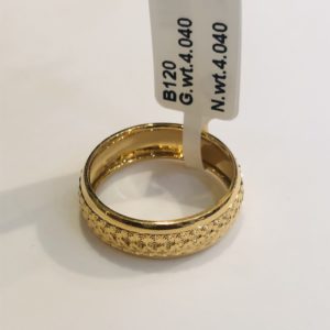 The Twin Yellow Gold Ring