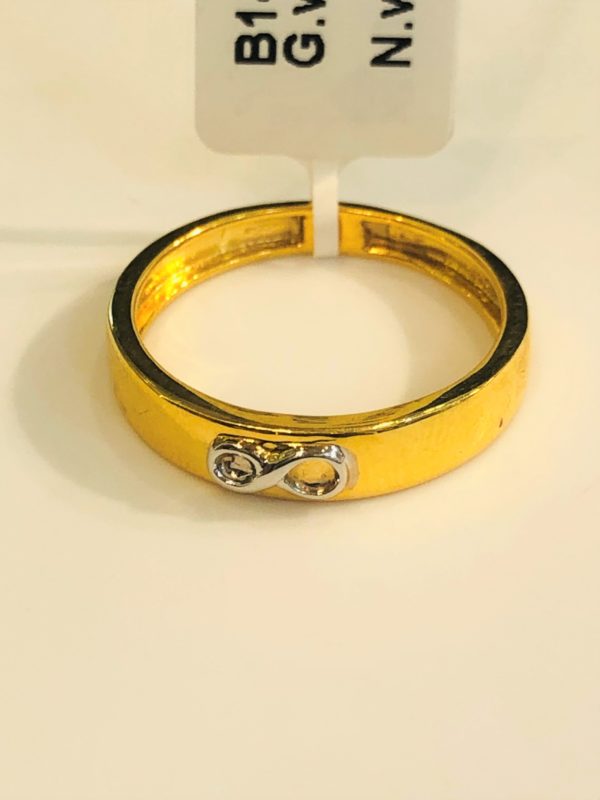 The Infinity Gold Band Ring
