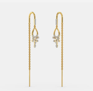 The Aamira Sui Dhaga Earrings  SEHGAL GOLD ORNAMENTS PVT LTD