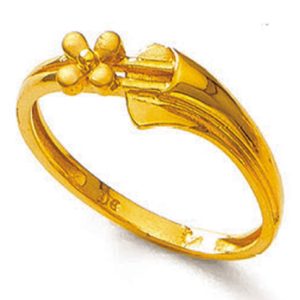 Open Four Leaf Clover Gold Ring