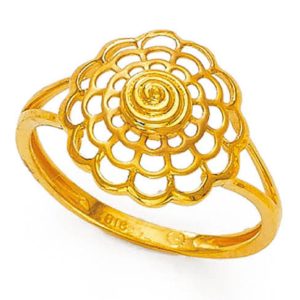 Elegant floral ring