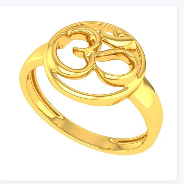 Om Shanti Gold Ring