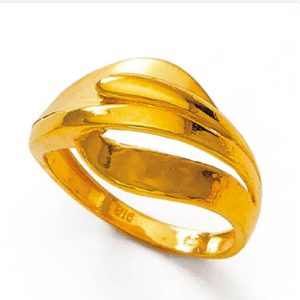 Ocean Wave Gold Ring