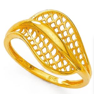 Web Decor Gold Ring