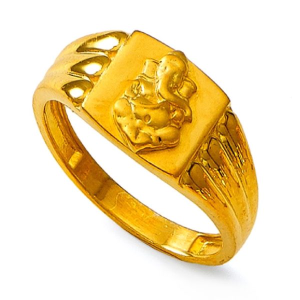 Lord Ganesh Idol Gold Ring