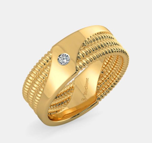 Quest Gold Band Ring