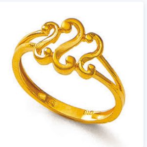 22Kt Hallmark Yellow Gold Leaf Ring