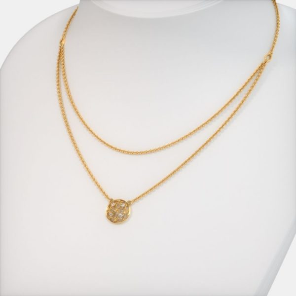 Aaseemah Yellow Gold Necklace