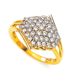 Shiny Comb Gold Ring