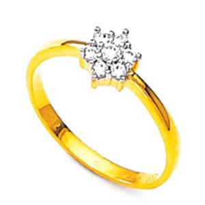 Floret Refined Yellow Gold Ring