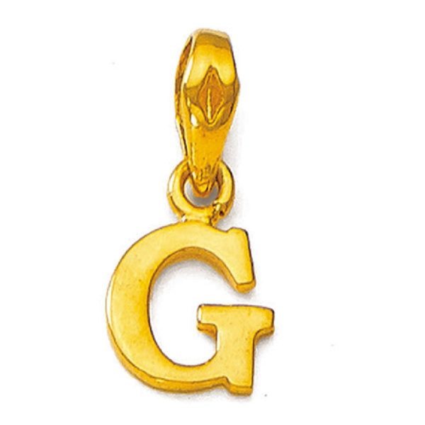Initial G Gold Pendant