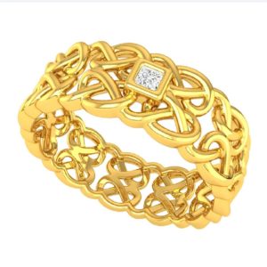 Knot On Gold Ring