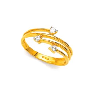 Lean Layers Gold Ring For Women