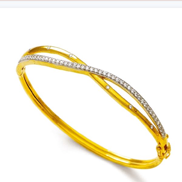 Overlap Gold Bracelet